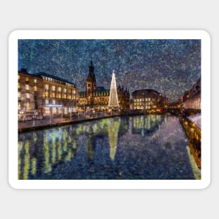 Christmas Hamburg Sticker